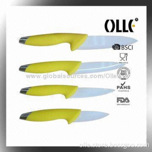 Ceramic Knife Set with Peeler, Gift Box Packaging